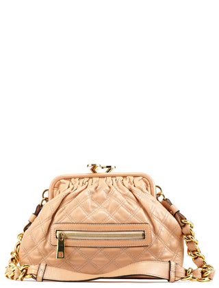 Marc Jacobs Beige Quilted Leather Stam Shoulder Bag