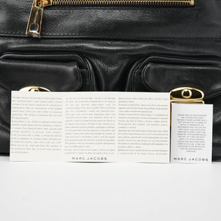 Marc Jacobs Black Leather Angela Multi-Pocket Shoulder Bag