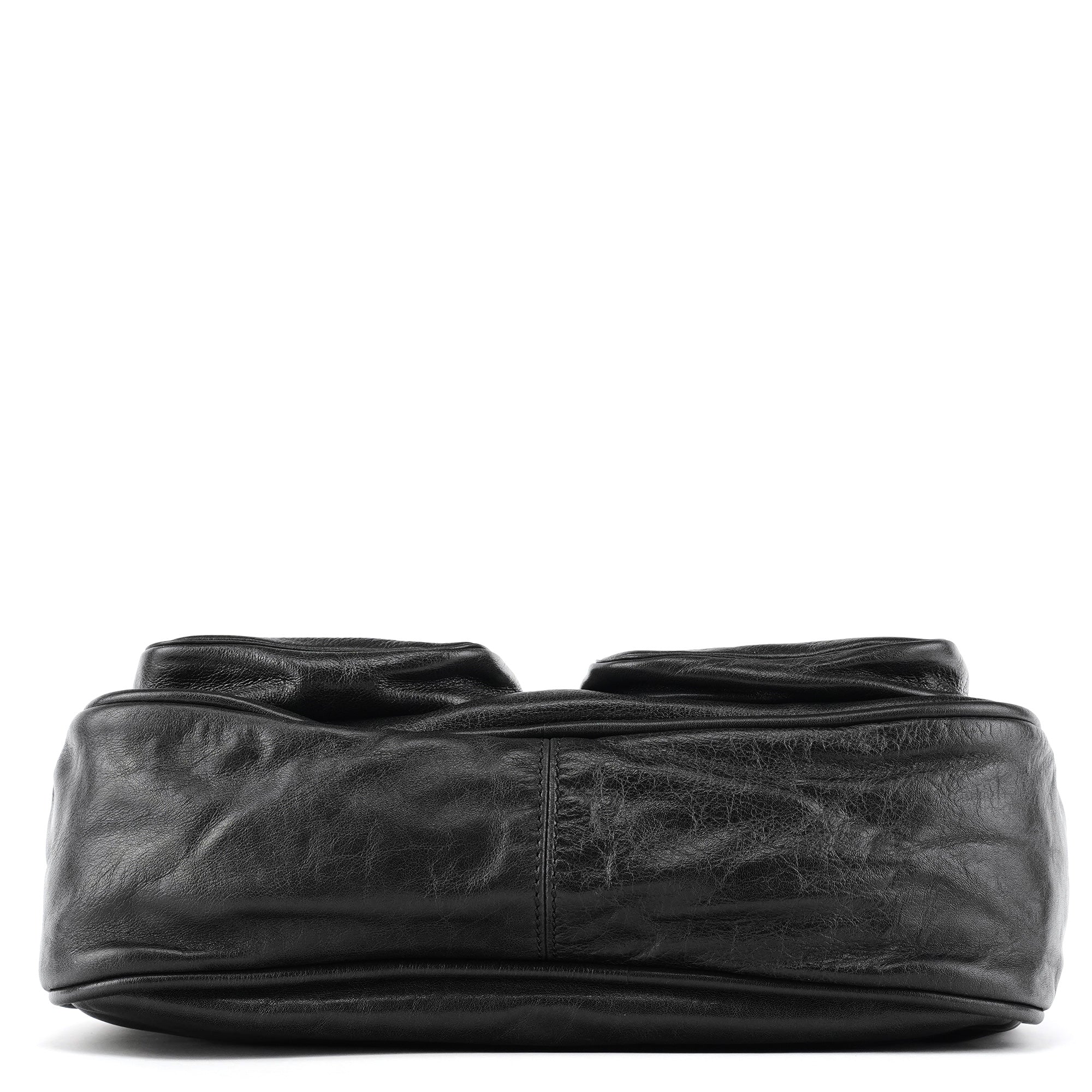Marc Jacobs Black Leather Angela Multi-Pocket Shoulder Bag