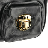 Marc Jacobs Black Leather Angela Multi-Pocket Shoulder Bag