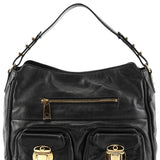 Marc Jacobs Black Leather Angela Multi-Pocket Shoulder Bag
