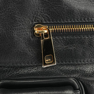Marc Jacobs Black Leather Angela Multi-Pocket Shoulder Bag