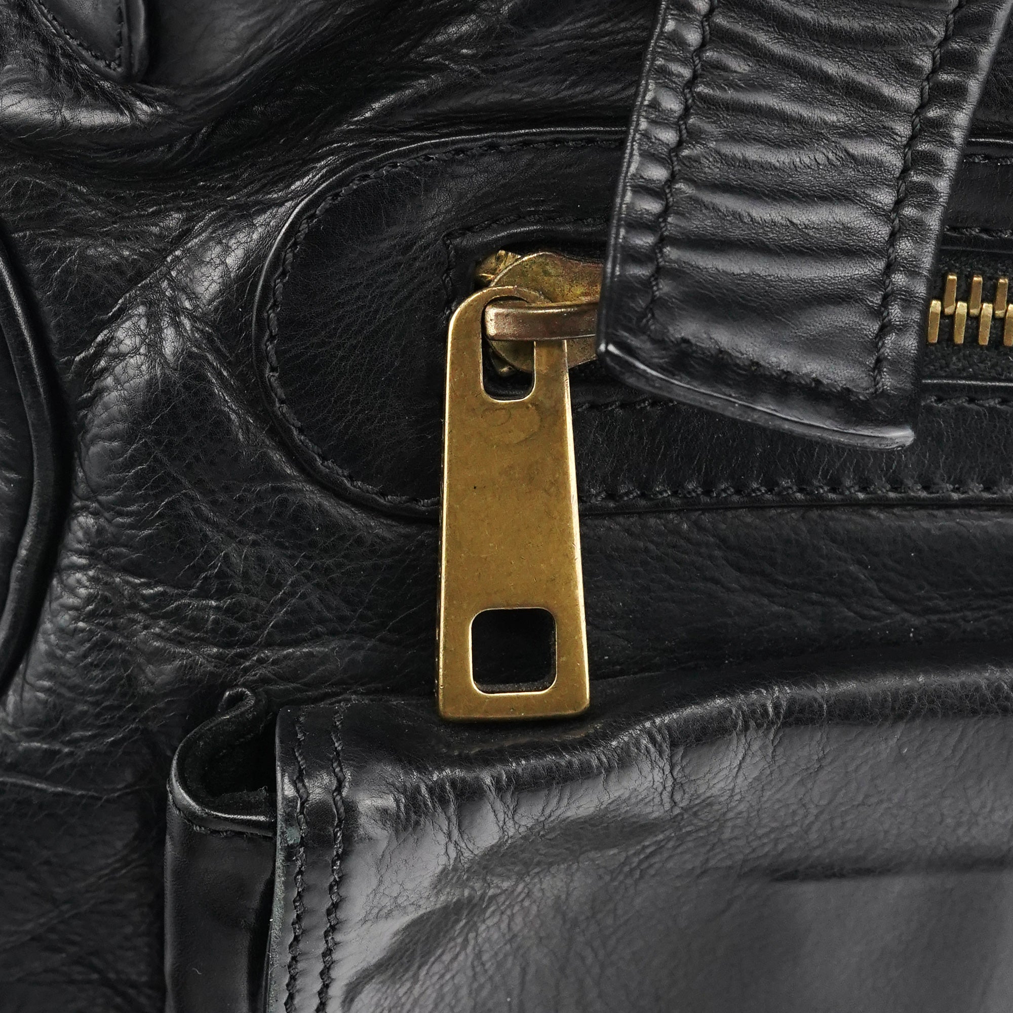 Marc Jacobs Sac cabas à boucles en cuir noir