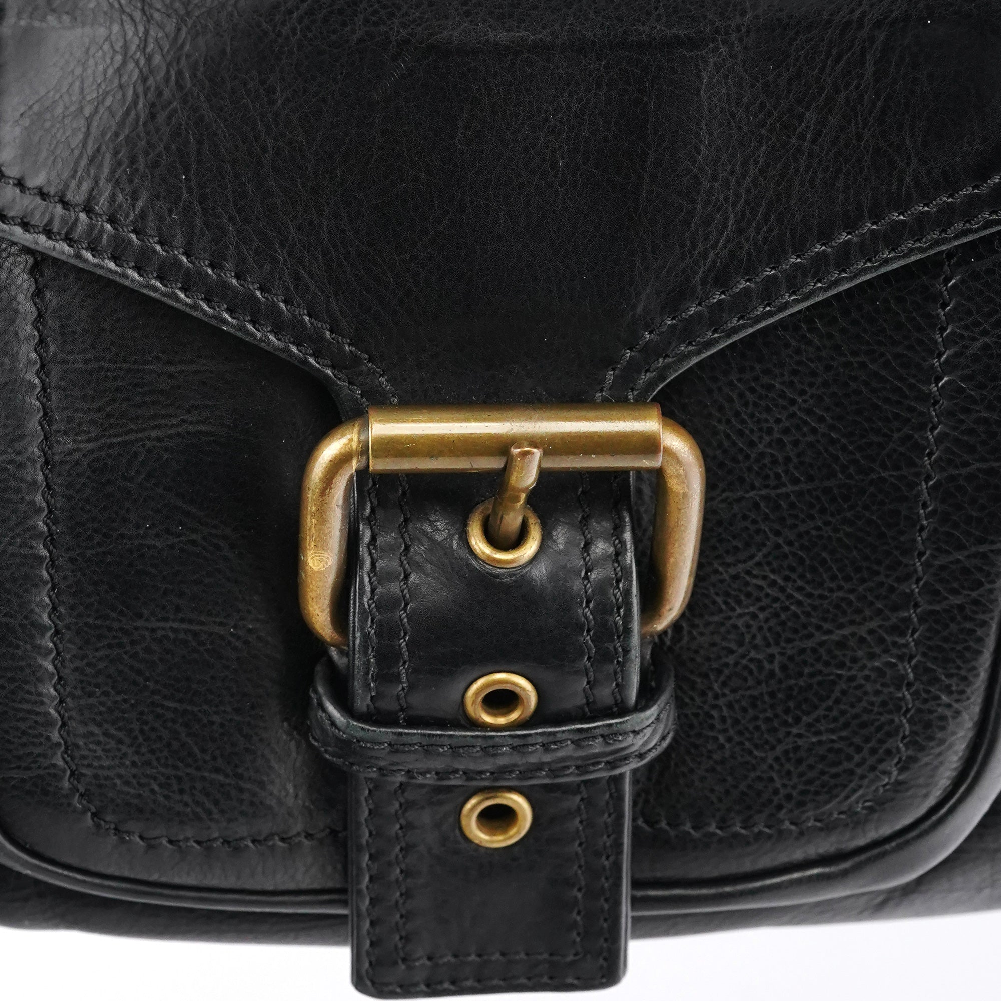 Marc Jacobs Sac cabas à boucles en cuir noir