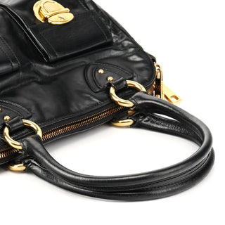 Marc Jacobs Black Leather Blake Multi-Pocket Tote Bag