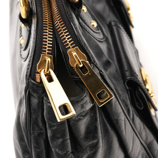 Marc Jacobs Black Leather Blake Multi-Pocket Tote Bag