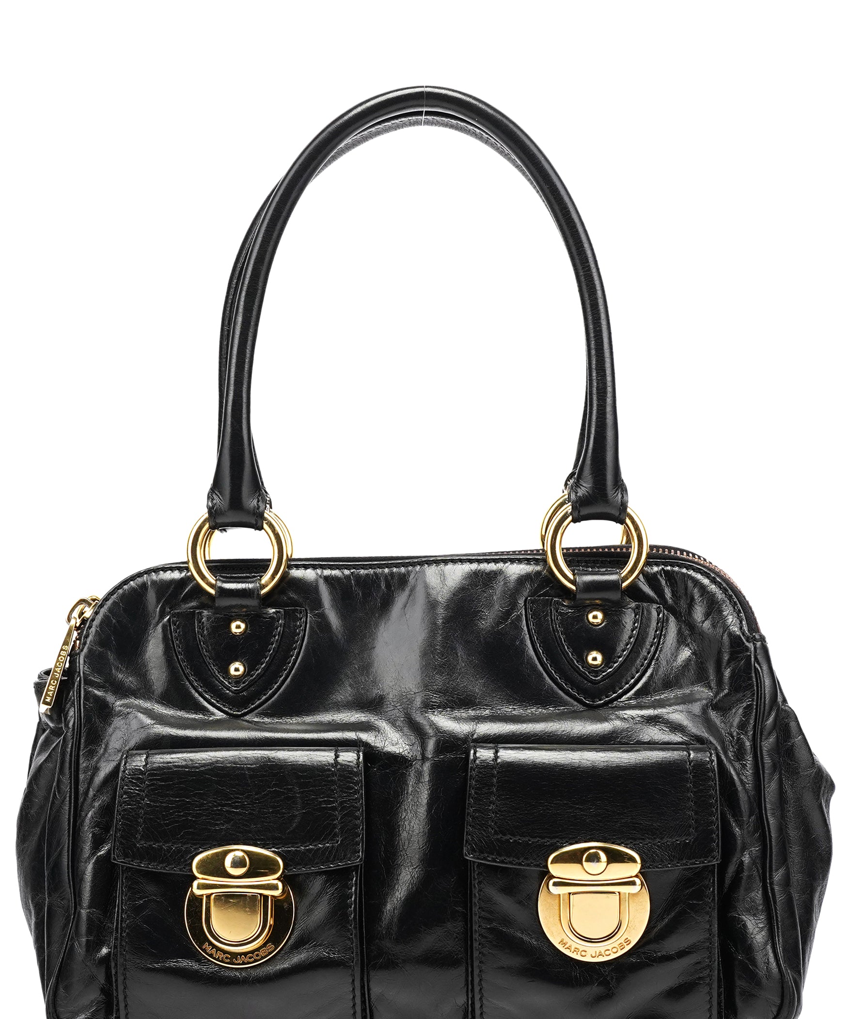 Marc Jacobs Black Leather Blake Multi-Pocket Tote Bag