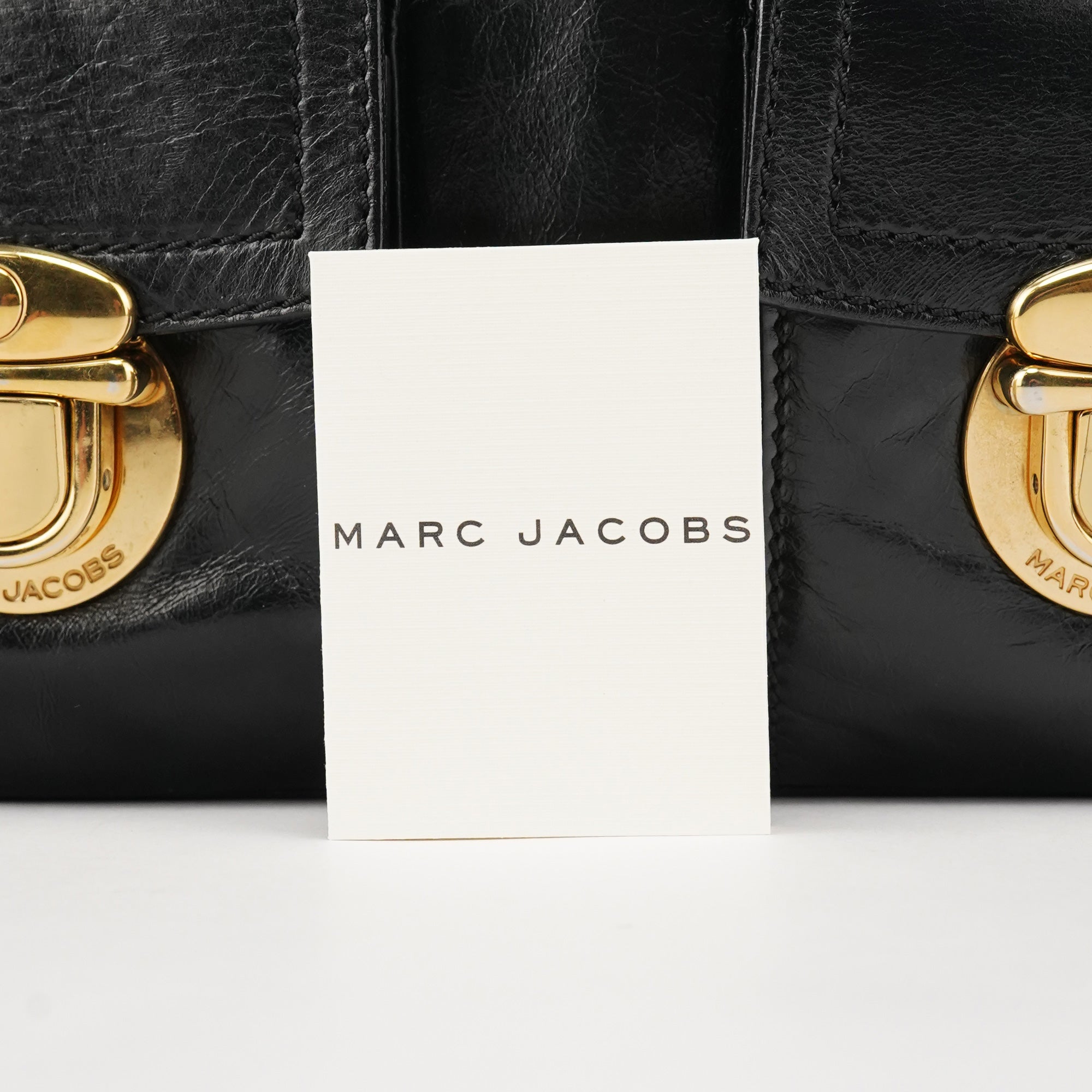 Marc Jacobs Black Leather Blake Multi-Pocket Tote Bag