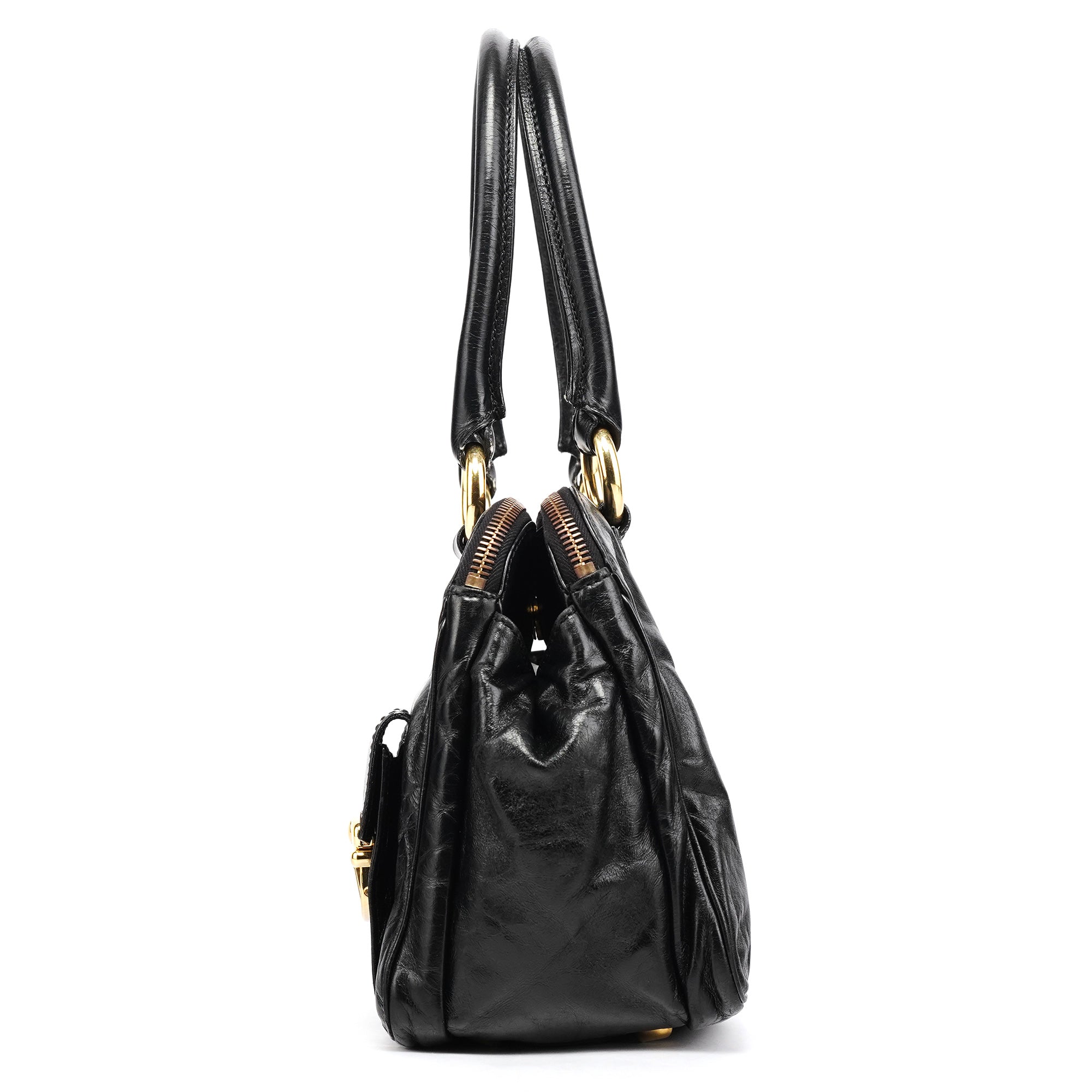 Marc Jacobs Black Leather Blake Multi-Pocket Tote Bag