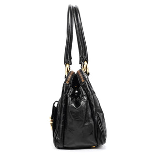 Marc Jacobs Black Leather Blake Multi-Pocket Tote Bag