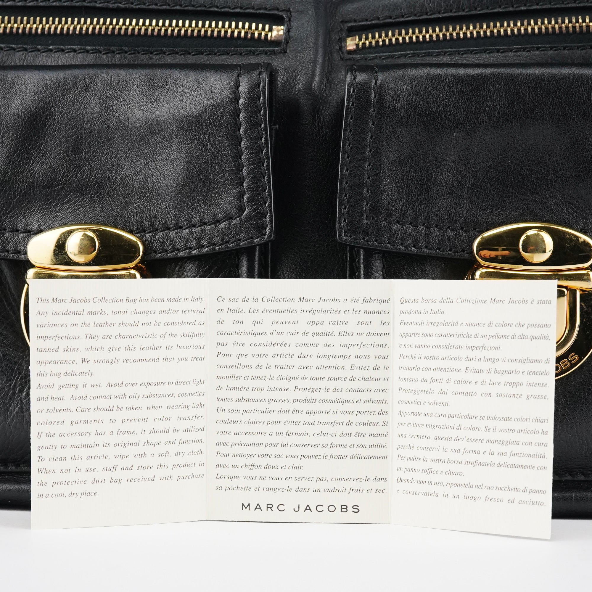 Marc Jacobs Black Leather Blake Shoulder Bag