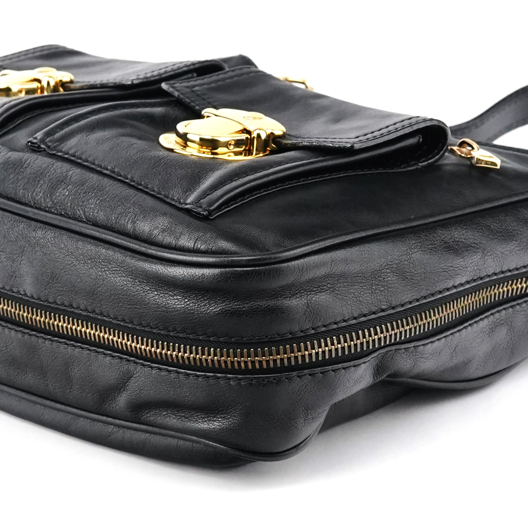 Marc Jacobs Black Leather Blake Shoulder Bag