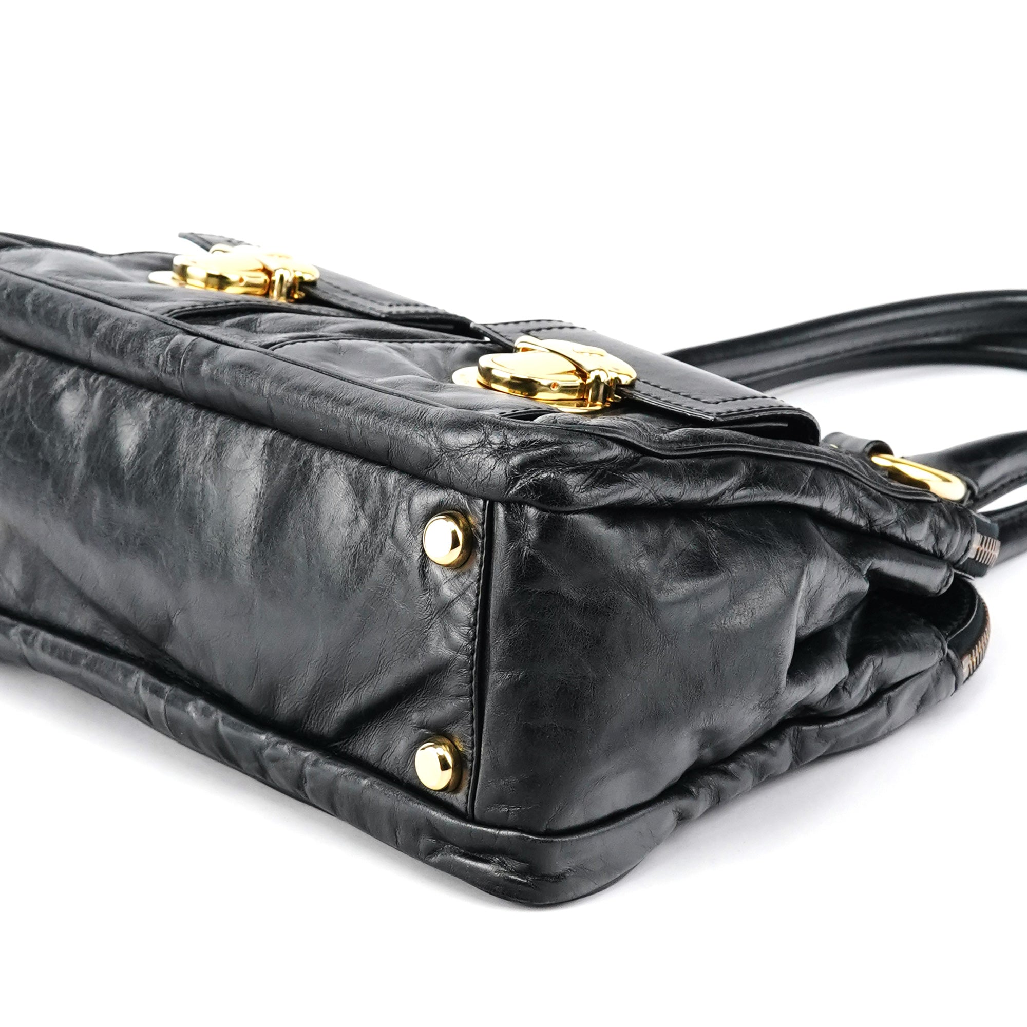 Marc Jacobs Black Leather Blake Tote Bag