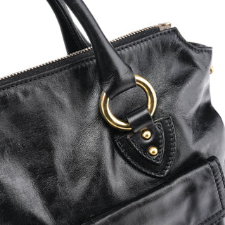 Marc Jacobs Black Leather Multi Pocket 2-Way Bag