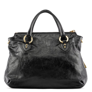 Marc Jacobs Black Leather Multi Pocket 2-Way Bag