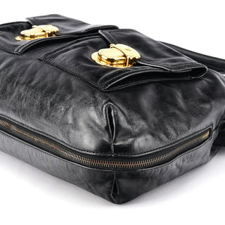 Marc Jacobs Black Leather Multi Pocket 2-Way Bag