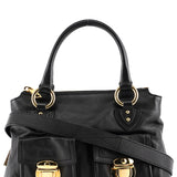 Marc Jacobs Black Leather Multi-Pocket 2-Way Bag