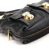 Marc Jacobs Black Leather Multi-Pocket 2-Way Bag