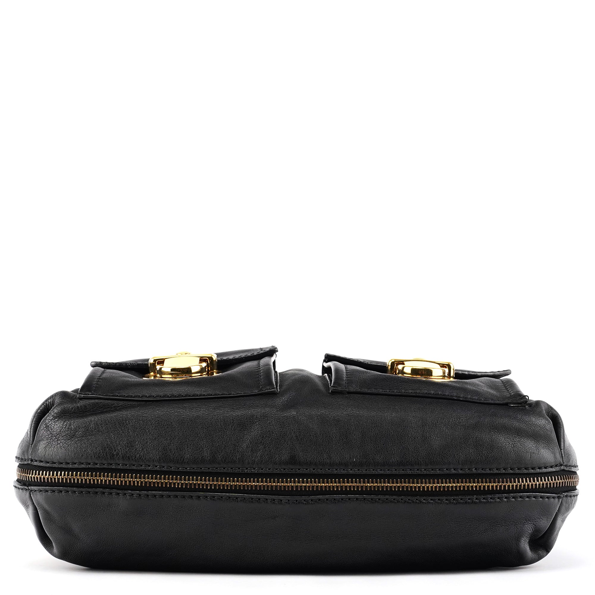 Marc Jacobs Black Leather Multi-Pocket 2-Way Bag