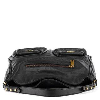 Marc Jacobs Black Leather Multi-Pocket Shoulder Bag