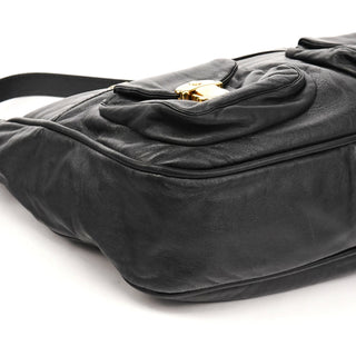 Marc Jacobs Black Leather Multi-Pocket Shoulder Bag