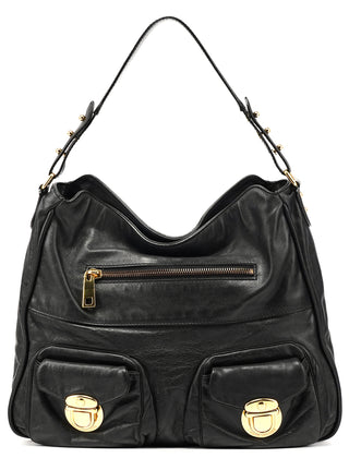 Marc Jacobs Black Leather Multi-Pocket Shoulder Bag
