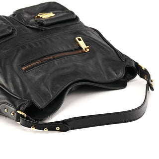 Marc Jacobs Black Leather Multi-Pocket Shoulder Bag
