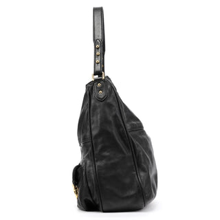 Marc Jacobs Black Leather Multi-Pocket Shoulder Bag
