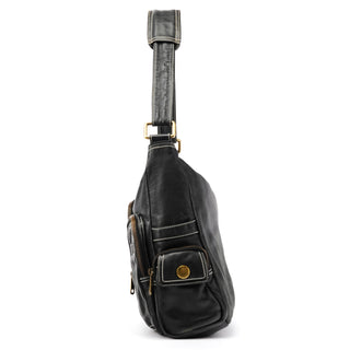 Marc Jacobs Black Leather Multi-Pocket Shoulder Bag