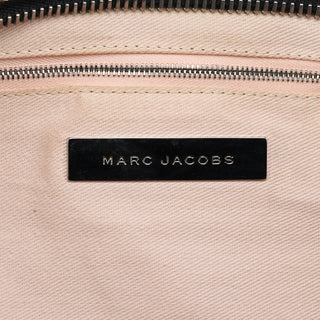 Marc Jacobs Black Leather Pocket Tote Bag