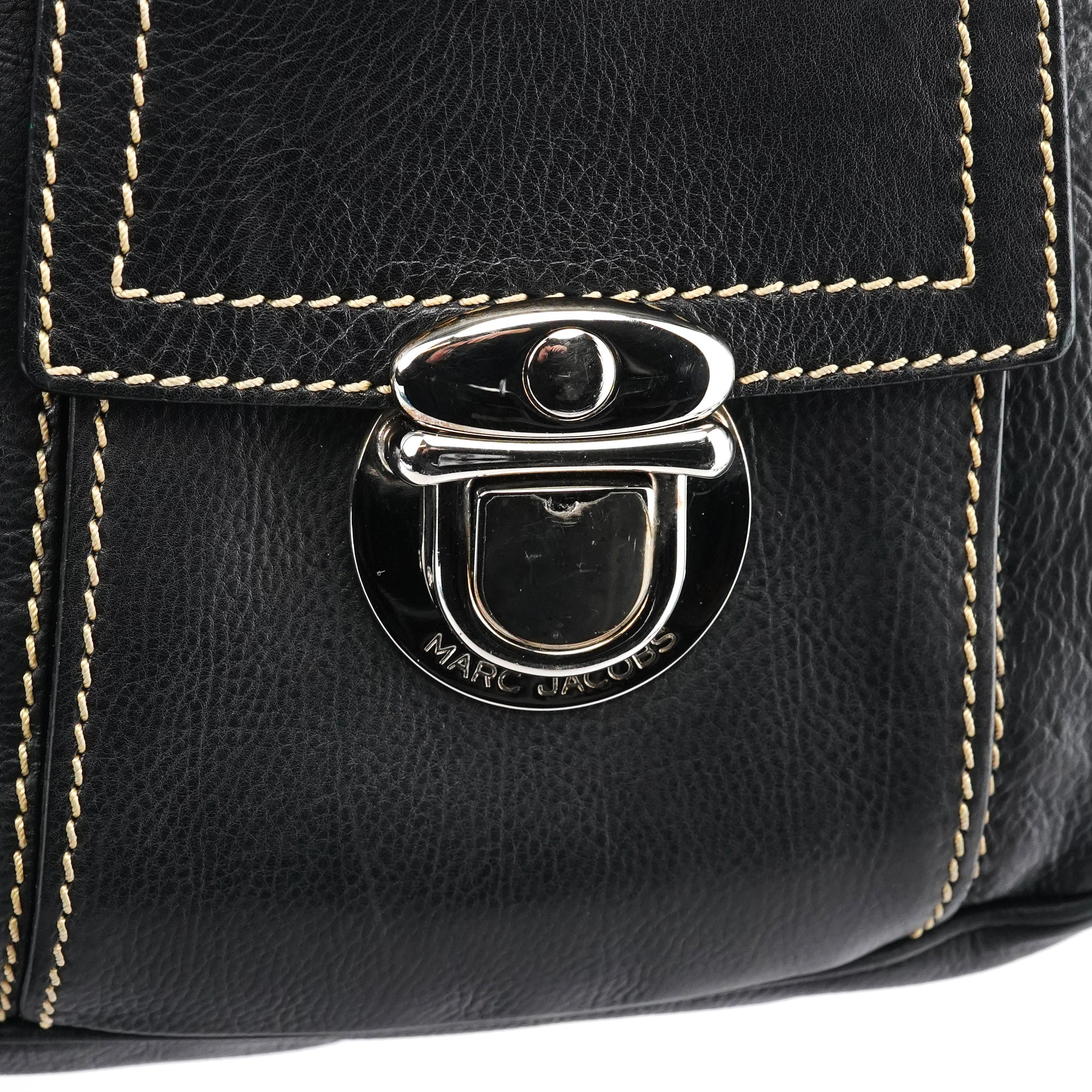 Marc Jacobs Sac cabas à poches en cuir noir