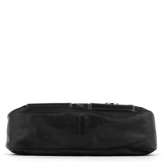 Marc Jacobs Black Leather Pocket Tote Bag