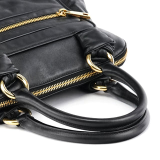 Marc Jacobs Black Leather Venetia Tote Bag
