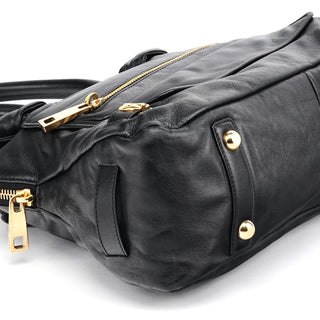 Marc Jacobs Black Leather Venetia Tote Bag