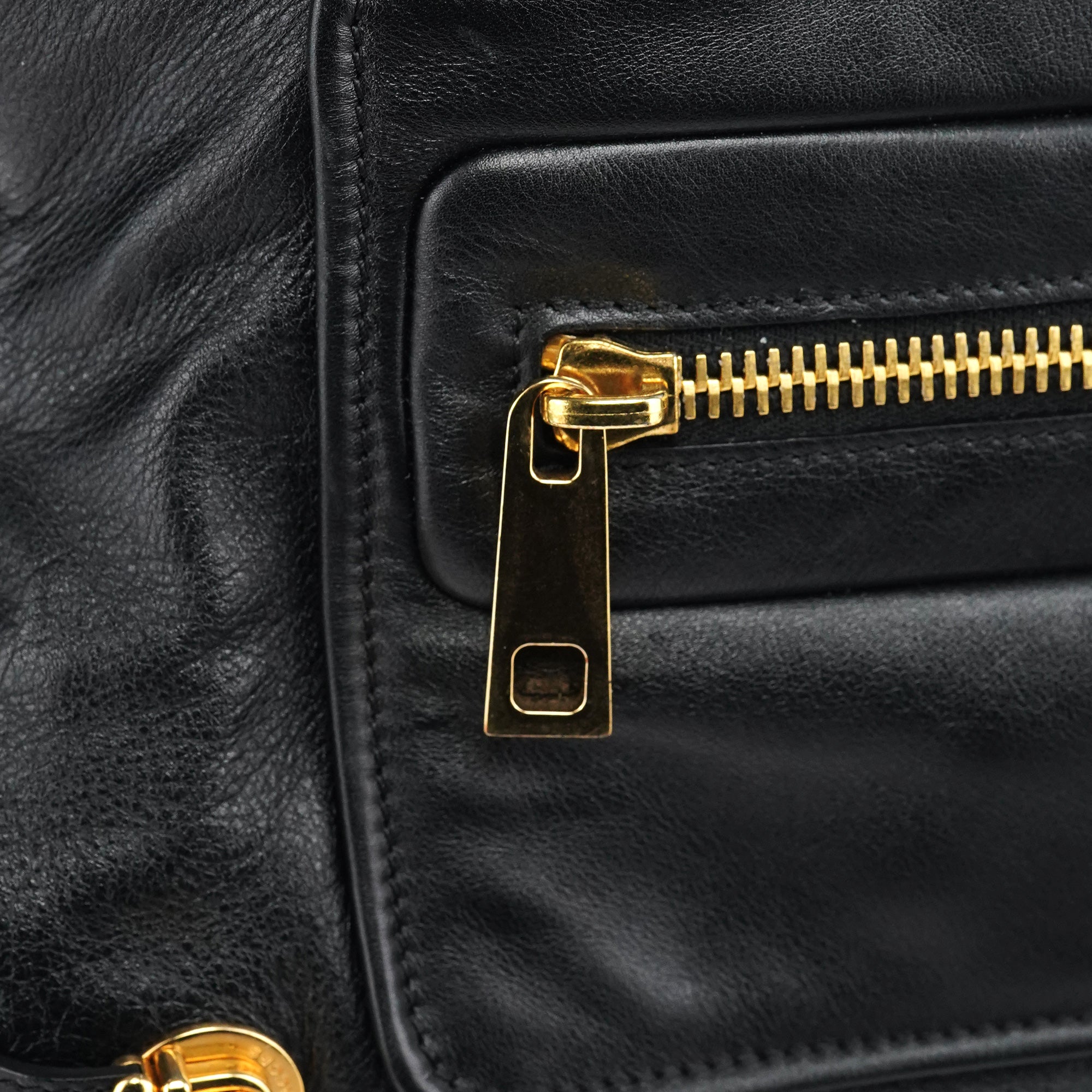 Marc Jacobs Black Leather Venetia Tote Bag