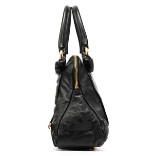 Marc Jacobs Black Leather Venetia Tote Bag