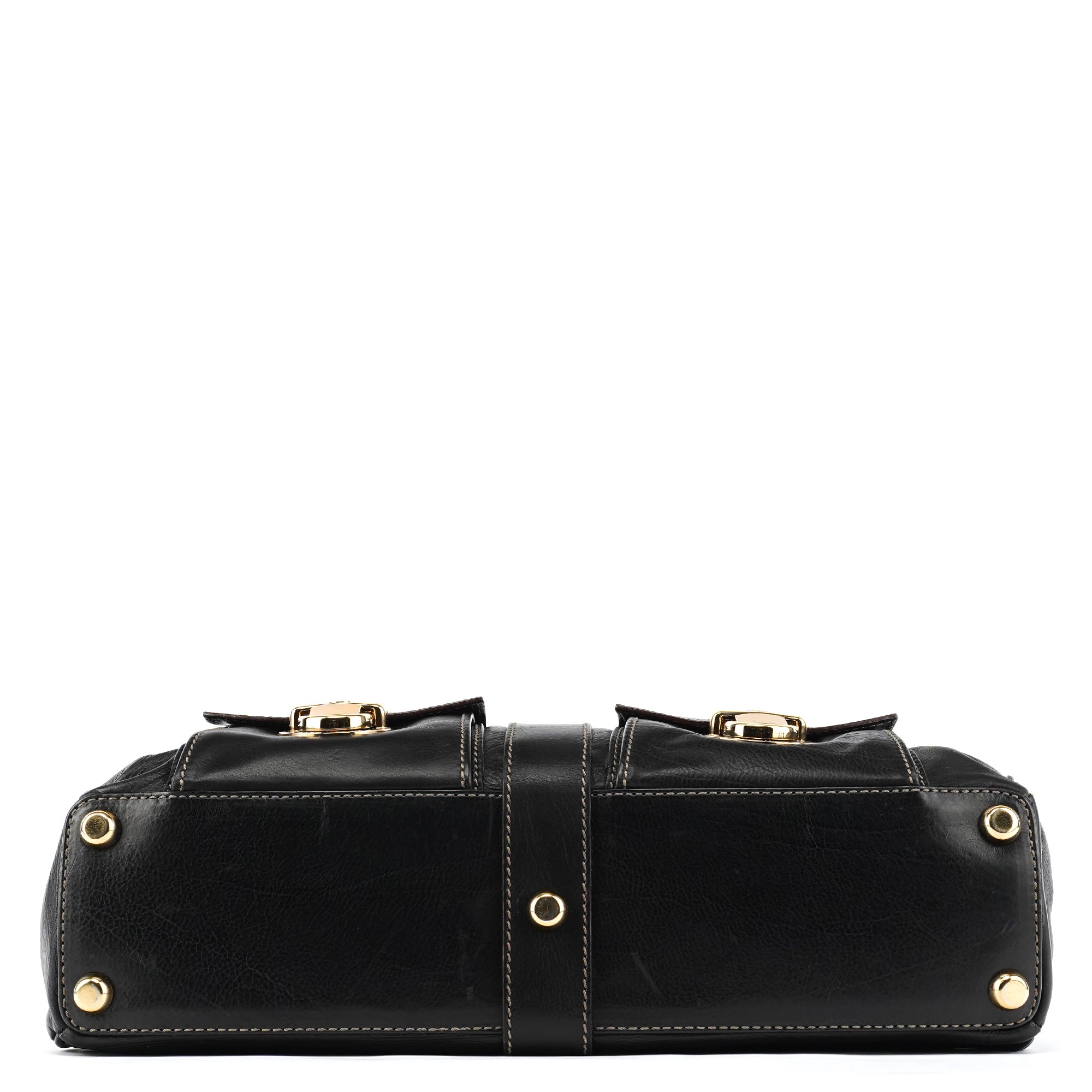 Marc Jacobs Black Leather Venetia Tote Bag