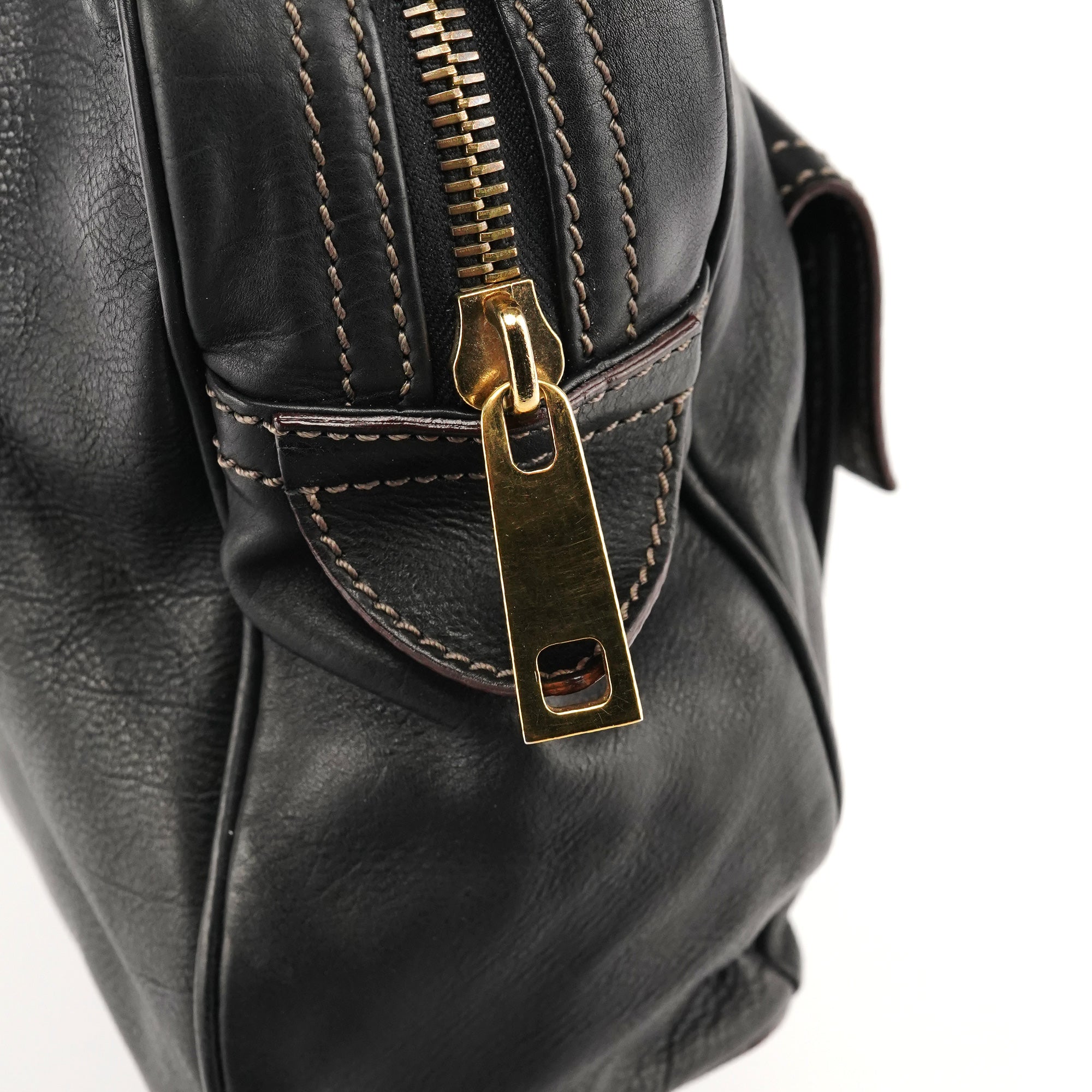 Marc Jacobs Black Leather Venetia Tote Bag