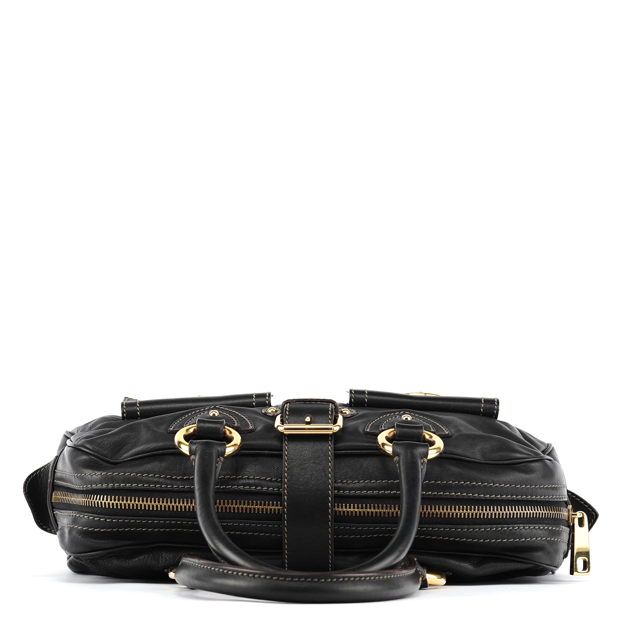 Marc Jacobs Black Leather Venetia Tote Bag