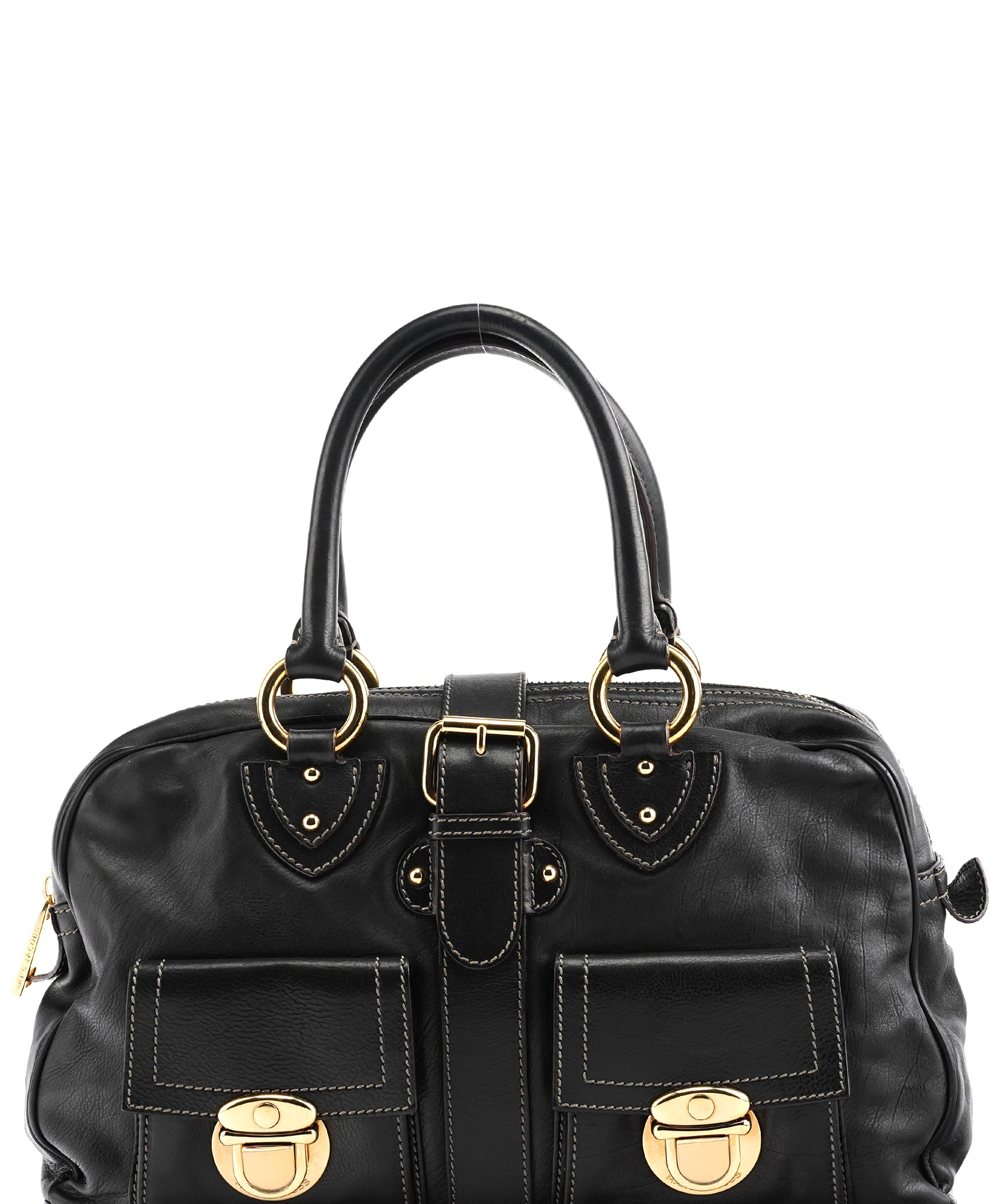 Marc Jacobs Black Leather Venetia Tote Bag