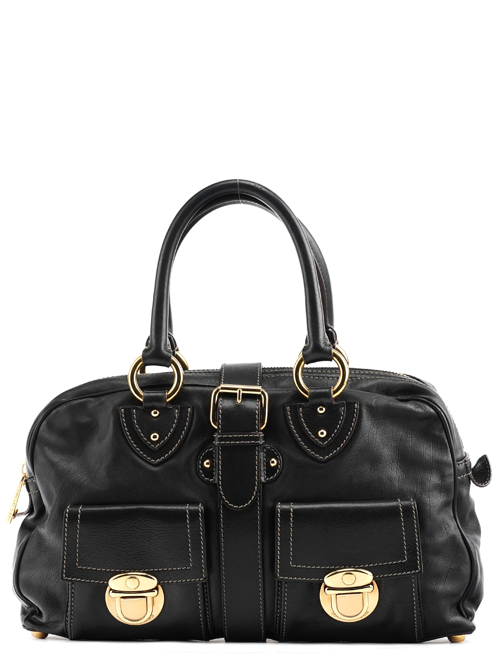 Marc Jacobs Black Leather Venetia Tote Bag