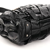 Marc Jacobs Stam 2-Way Tasche aus schwarzem Lackleder