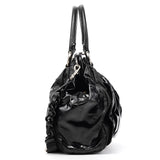 Marc Jacobs Stam 2-Way Tasche aus schwarzem Lackleder