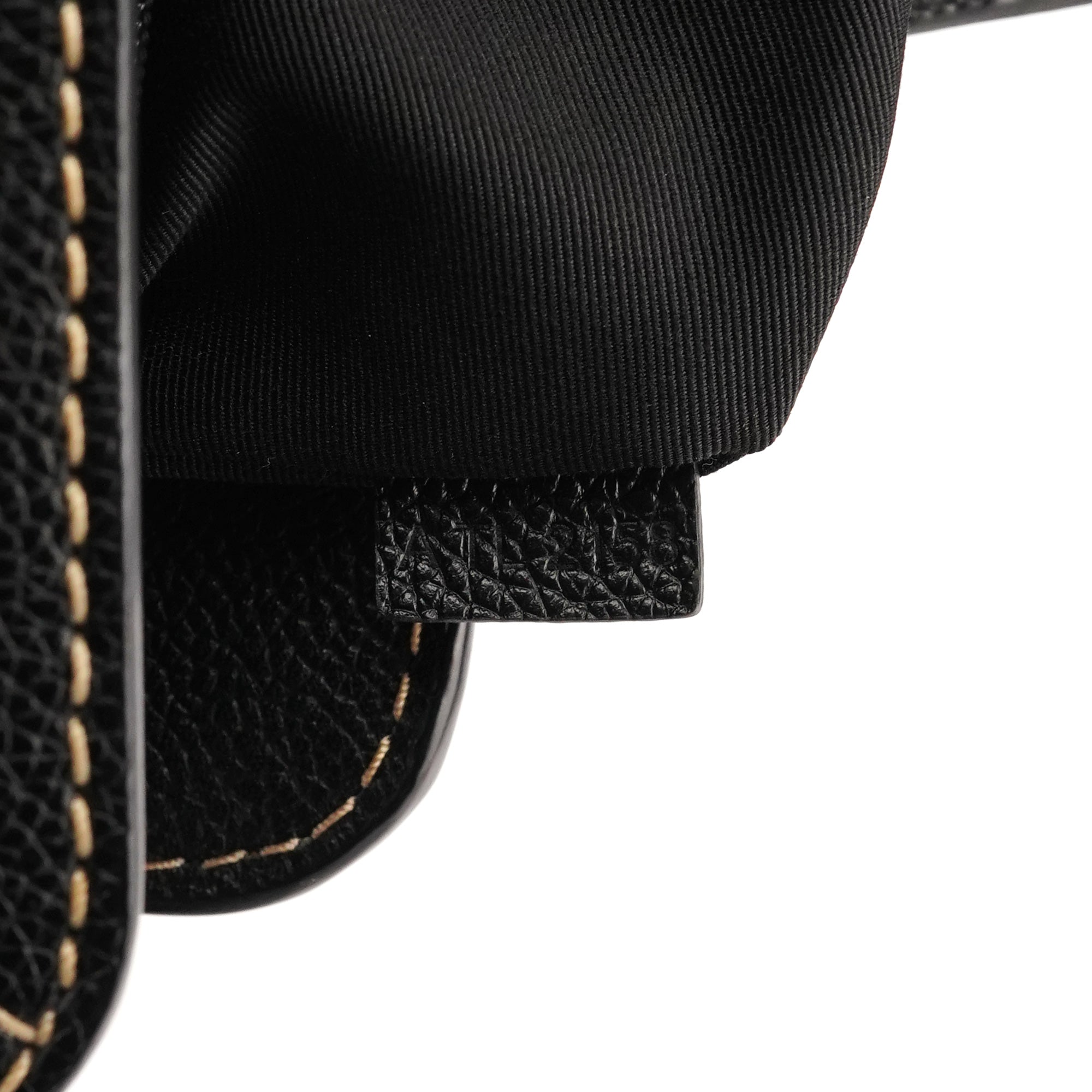 Marc Jacobs Black Pebbled Leather Buckle Handbag