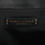 Marc Jacobs Black Pebbled Leather Buckle Handbag