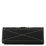 Marc Jacobs Black Pebbled Leather Buckle Handbag