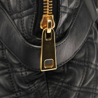 Marc Jacobs Black Quilted Leather Bow Tote Bag