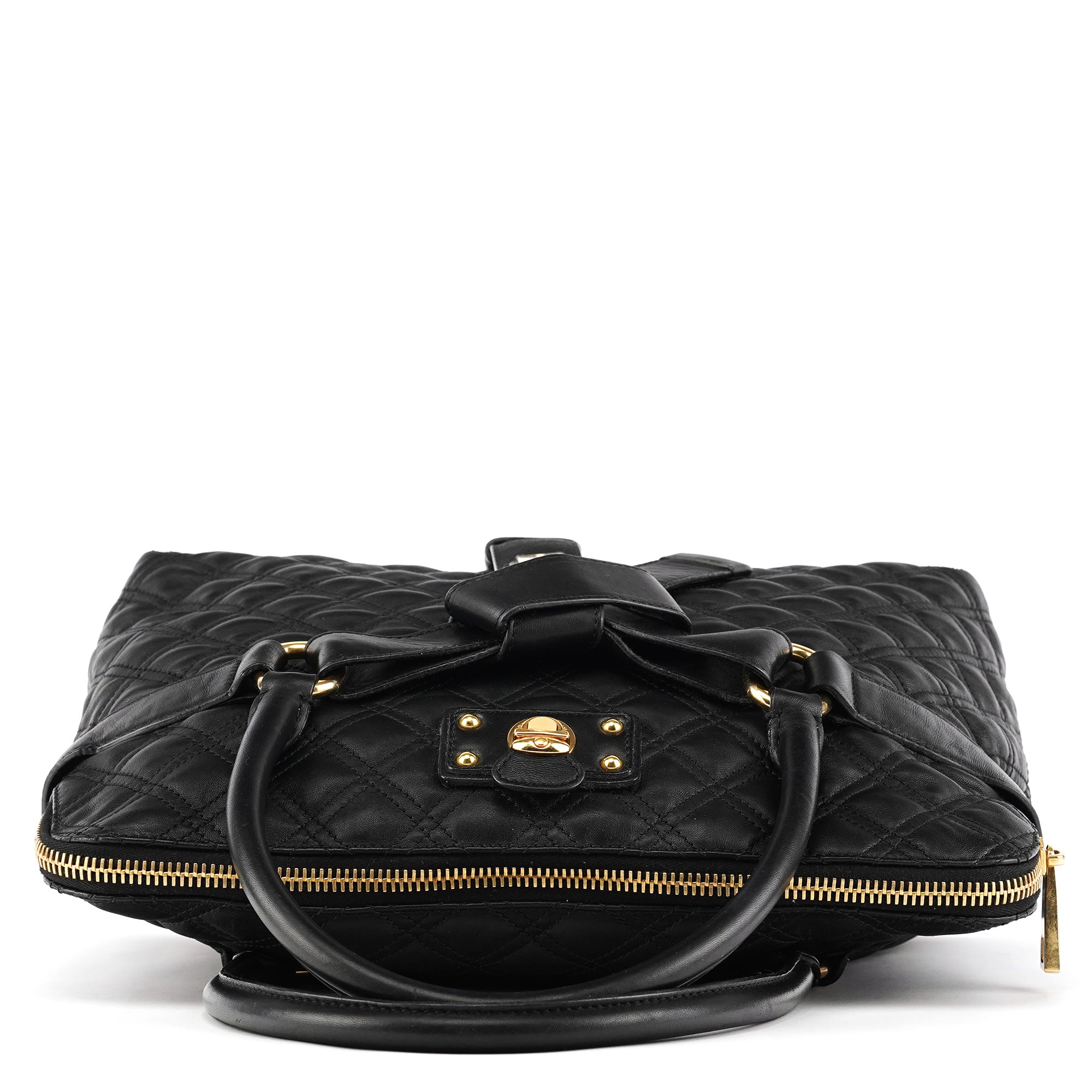Marc Jacobs Sac cabas à nœud en cuir matelassé noir