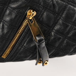 Marc Jacobs Black Quilted Leather Cecilia Stam 2-Way Bag