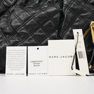 Marc Jacobs Black Quilted Leather Cecilia Stam 2-Way Bag